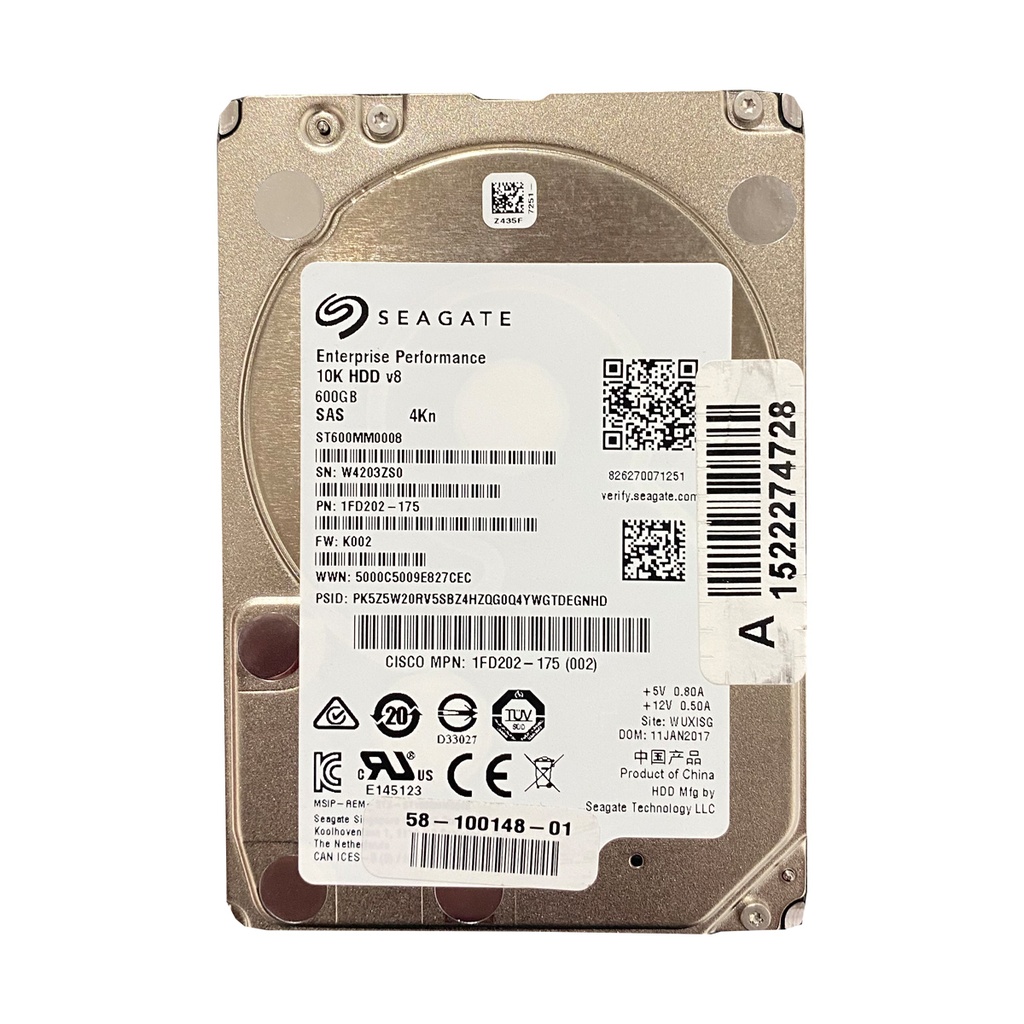 SEAGATE ST600MM0008 600GB HDD 2.5" SAS-3 12GB/S 10K 128MB 4KN