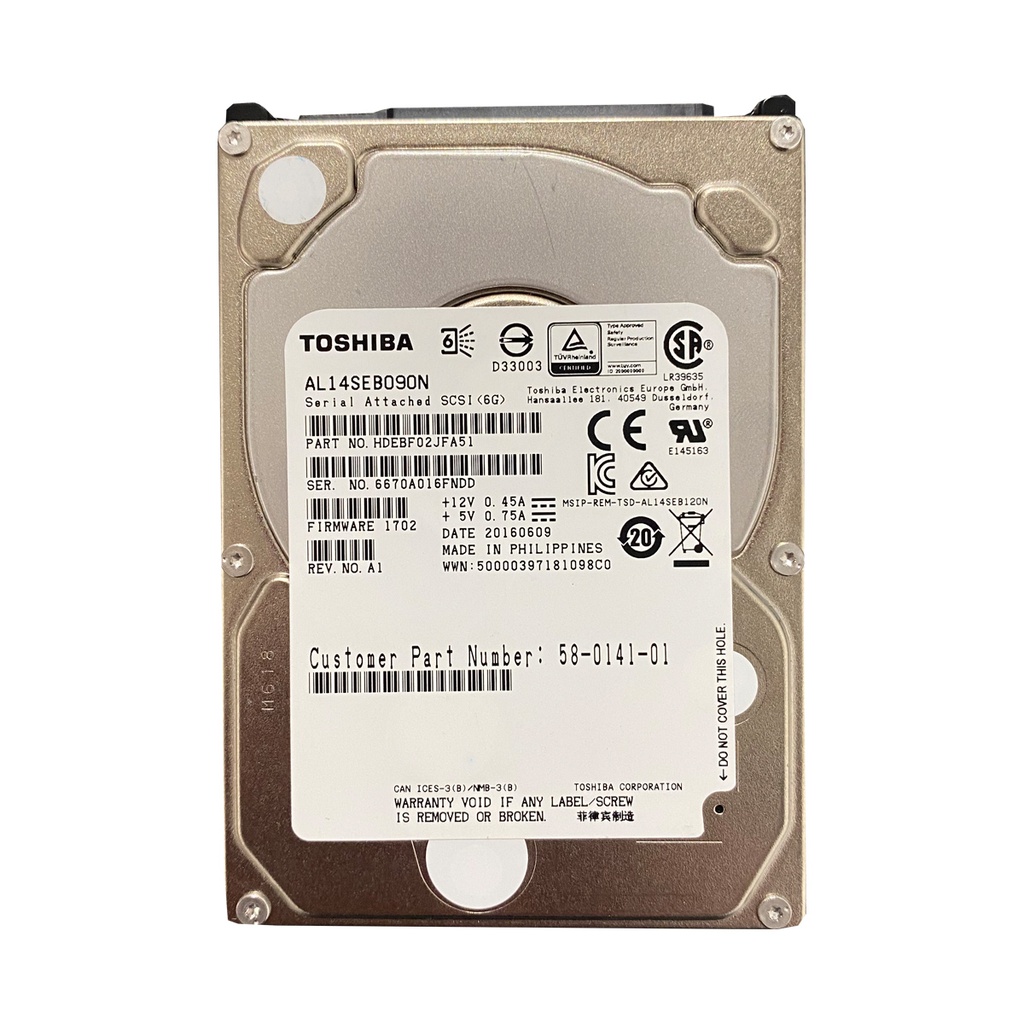 TOSHIBA AL14SEB090N 900GB HDD 2,5" SAS-3 12GB/S 10K 128MB
