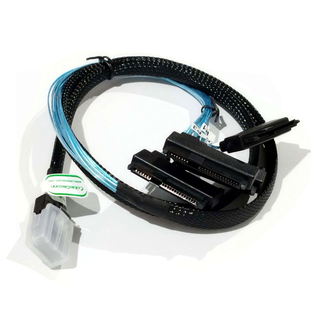 Cable Mini SAS SFF, 4 Conectores