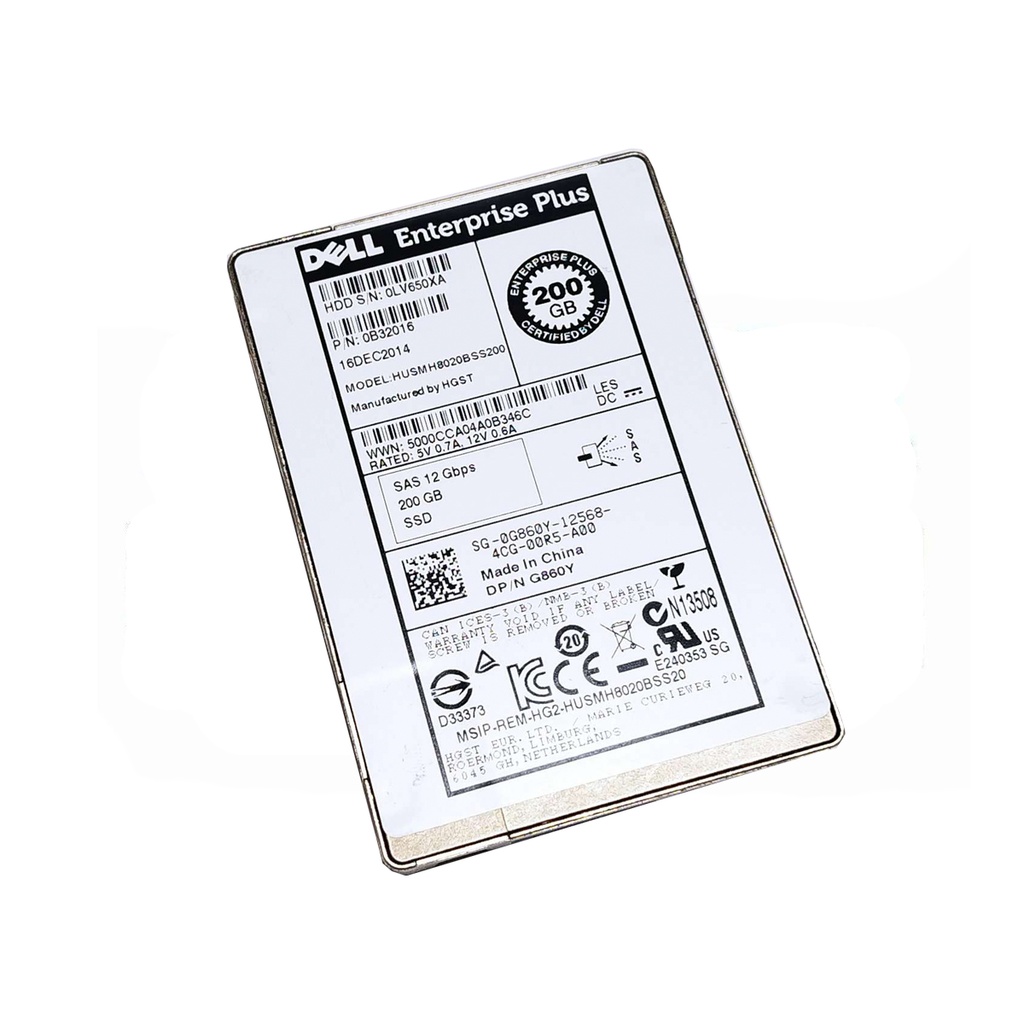 DELL Enterprise Plus HUSMH8020BSS200 SSD 200GB SAS-3 12GB/s