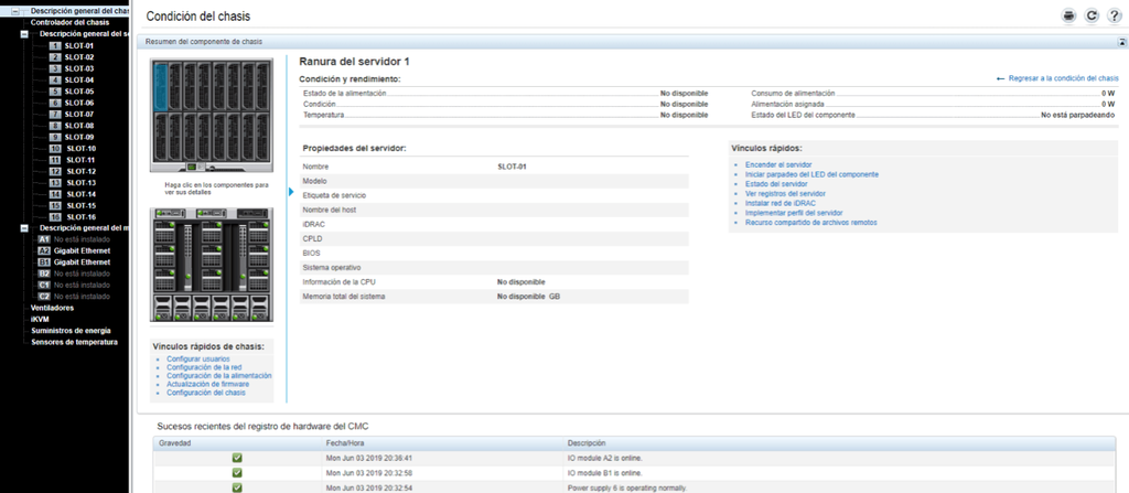 DELL M1000E V1.1 Blade + 16 x M630 512GB RAM 192CO/384TH + 2X M8428-K
