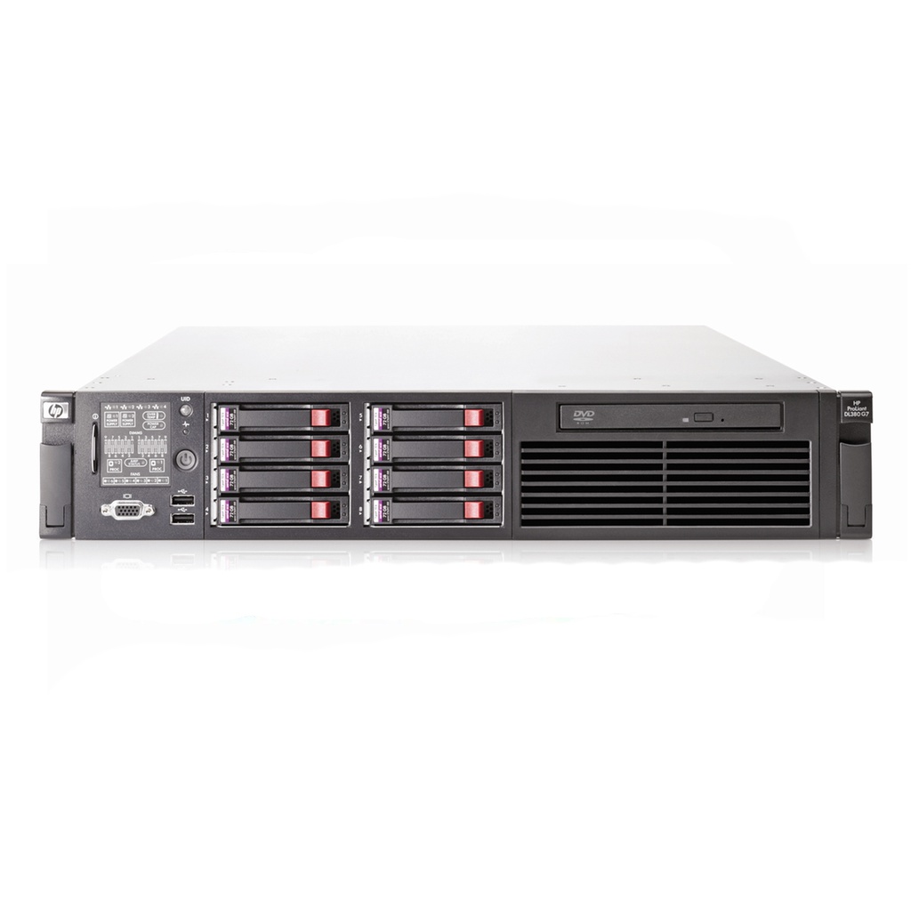 HP Proliant DL380 G7 8SFF + 2x X5650 (12Cores/24Threads) + 36GB RAM + 4x600GB + 4 Caddy