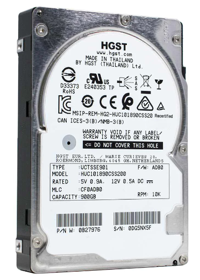 HITACHI HUC101890CSS200 900GB HDD 2.5" SAS-3 12GB/S 10K