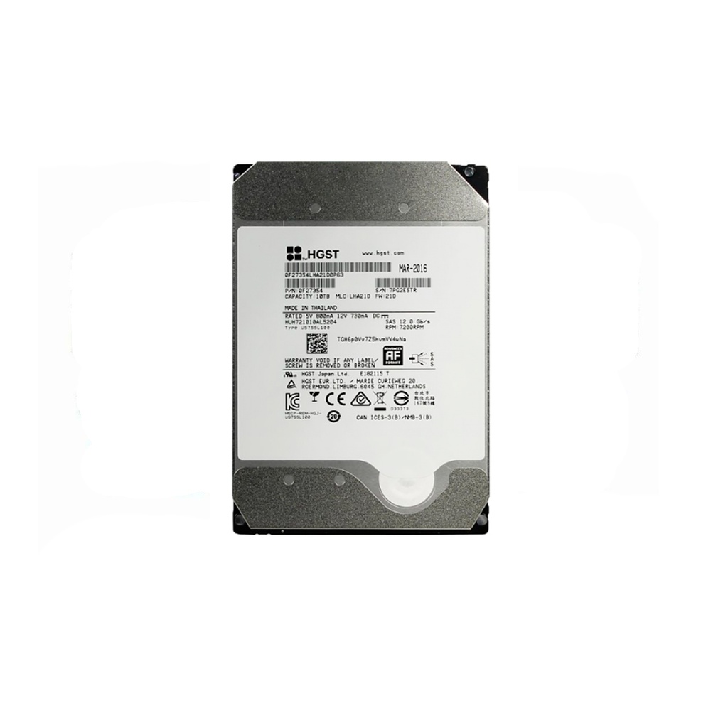 HITACHI HUH721010AL5204 10TB HDD 3.5" SAS-3 12GB/S 7.2K RPM