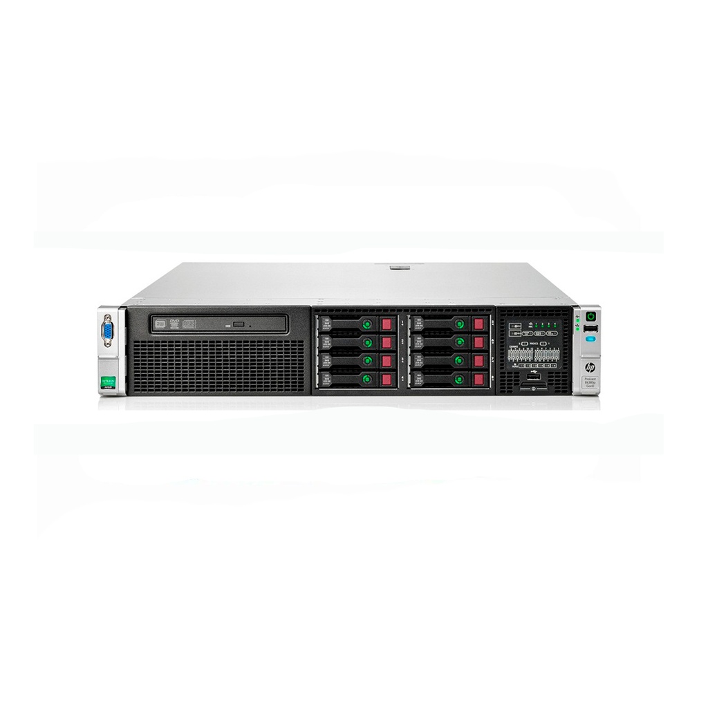 HP Proliant DL380P Gen8 8SFF 2x 2650L V2 20 Núcleos 40 Hilos 128GB RAM 3.6TB 4x1GB LAN