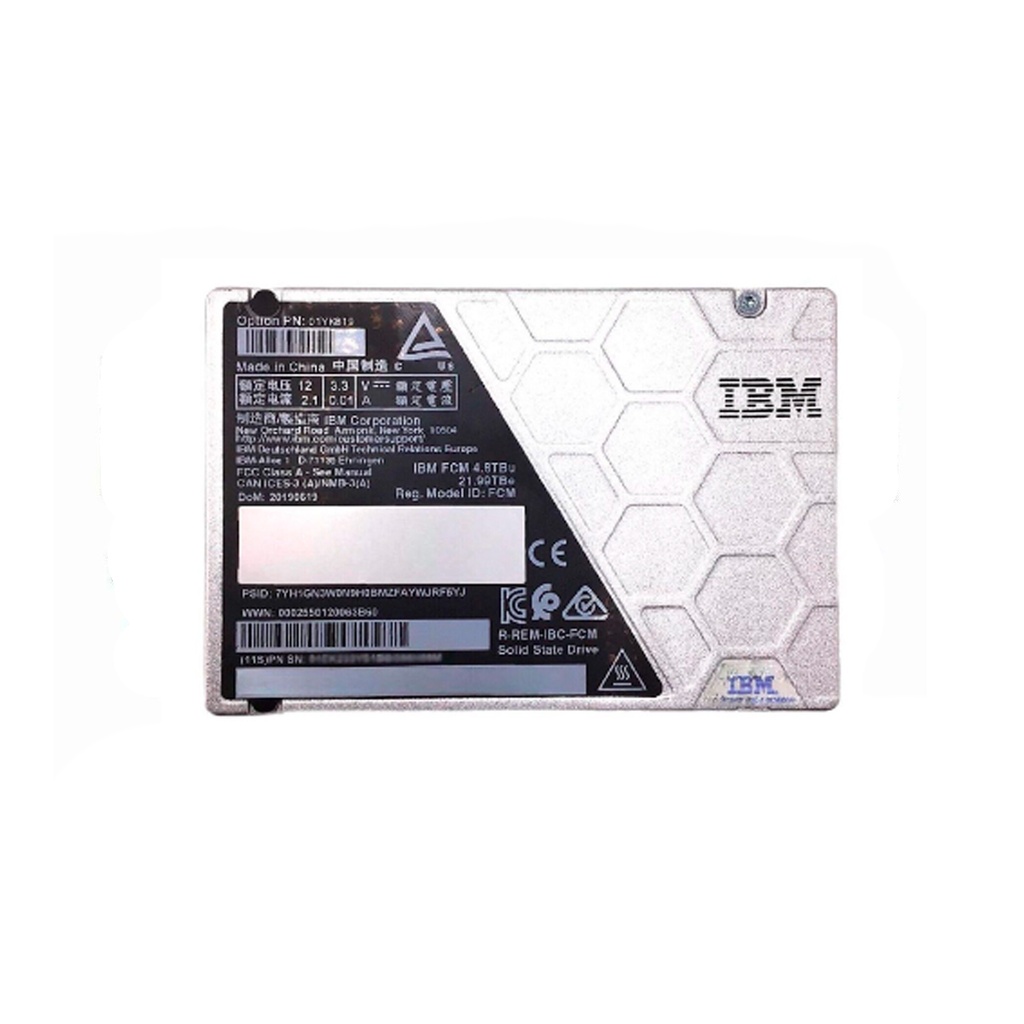 IBM 01YKB19 NVMe SSD 4.8TB SAS 32GB/S FlashCore Module (FCM)