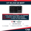 HP Proliant ML350 G9 8SFF 2x E5-2630 v3 + 32 GB RAM + P440 AR 2GB + 2PSU