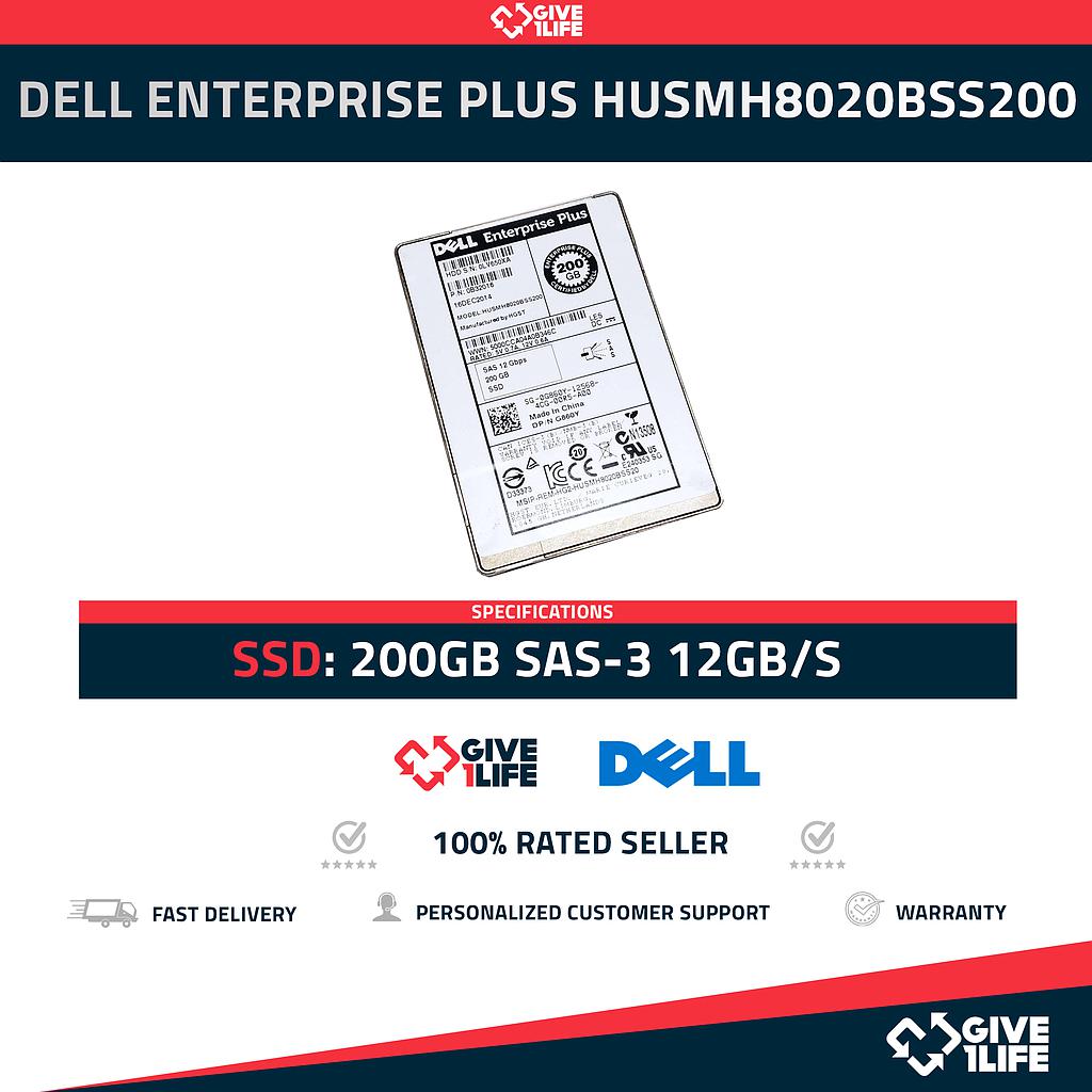 DELL Enterprise Plus HUSMH8020BSS200 SSD 200GB SAS-3 12GB/s