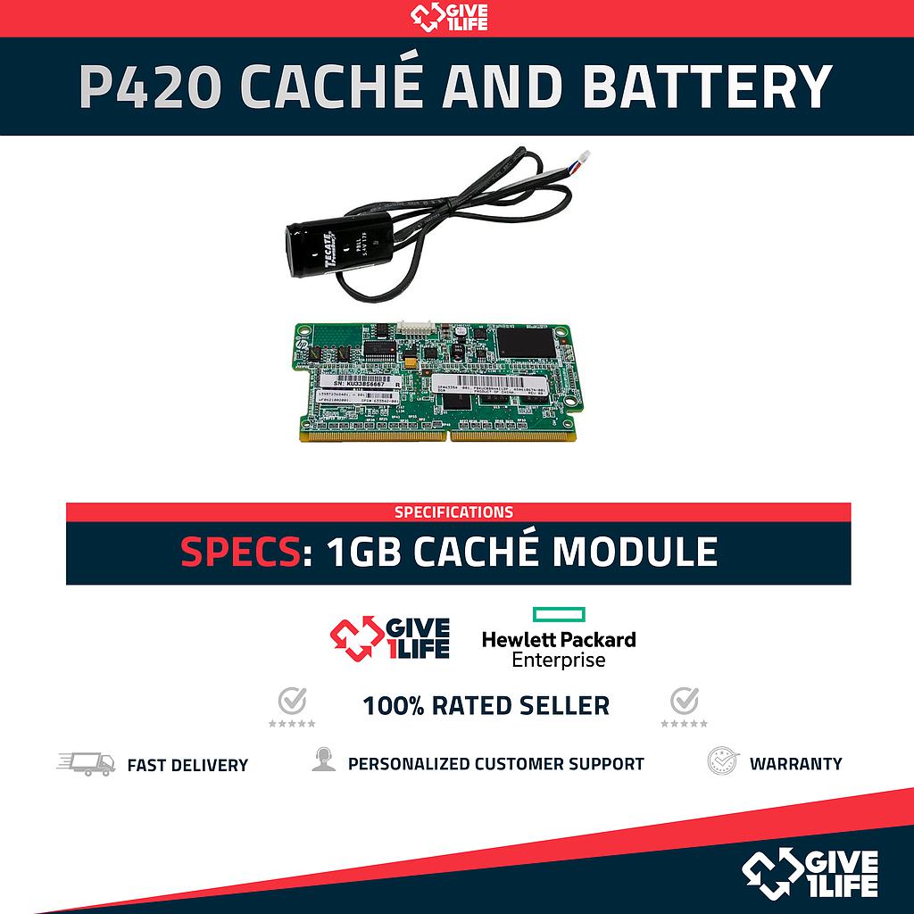 Raid HP P420 Caché Module 1GB + Battery 633542-001
