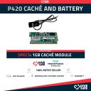 Raid HP P420 Caché Module 1GB + Battery 633542-001
