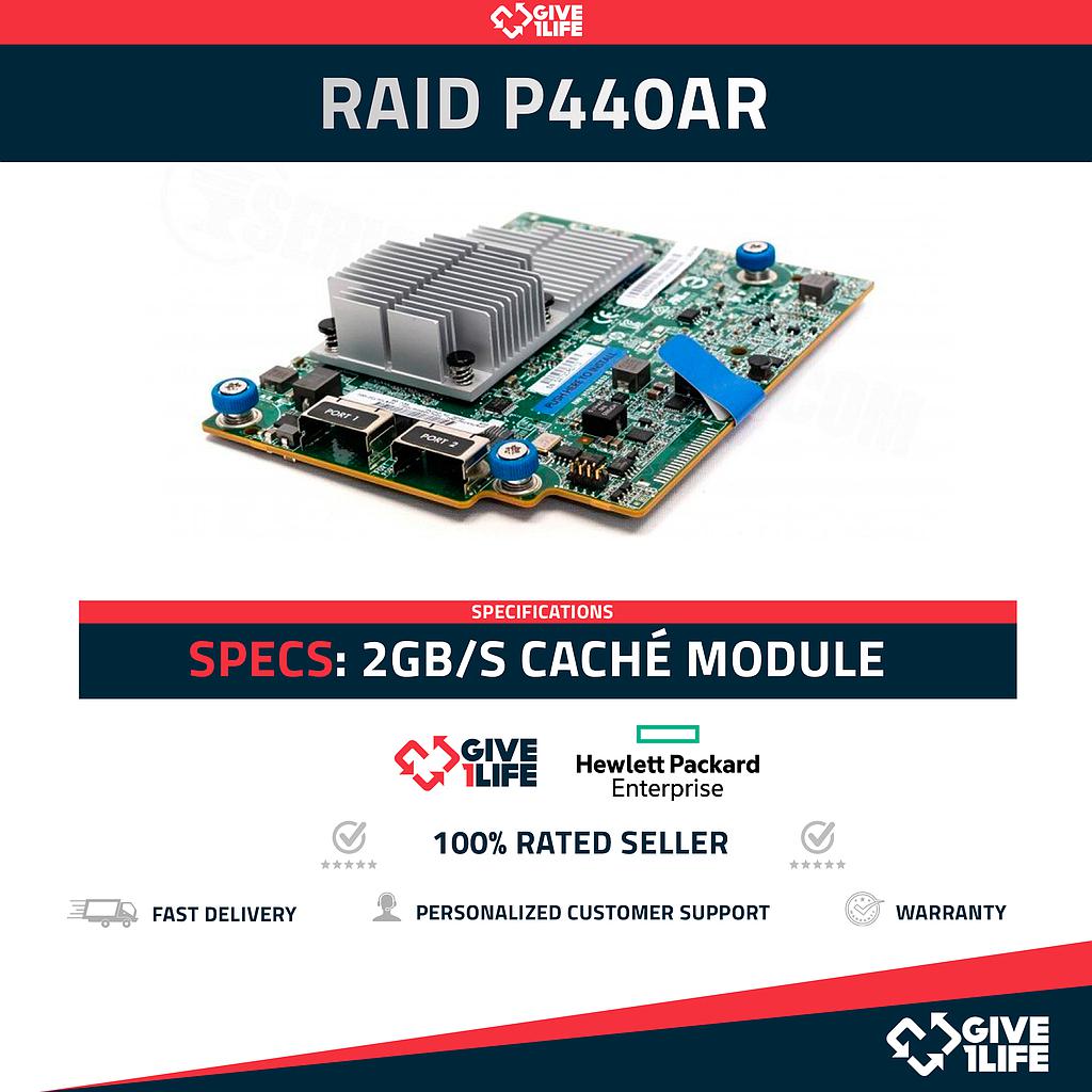 HP P440AR RAID Controller 2GB/s Caché & Batería de Litio Incluida (Configurador Give1Life)