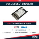 DELL INTEL SSDSC1B800G4R 800GB SSD 1.8" SATA 6GB/S + CADDY 0JV1MV