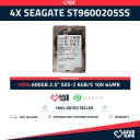4x SEAGATE ST9600205SS 600GB HDD 2.5" SAS-2 6GB/S 10K 64MB