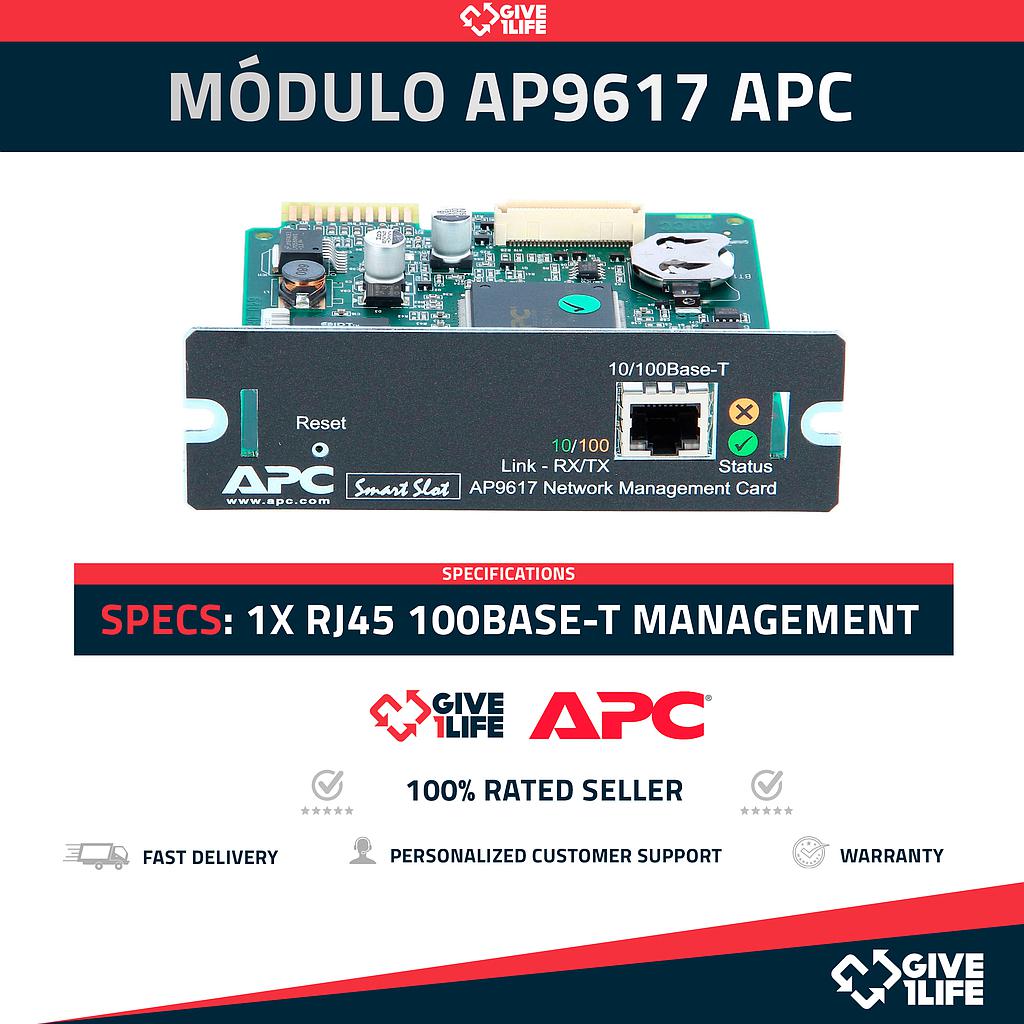 Módulo de Control APC AP9617 10/100 Base-T RJ45