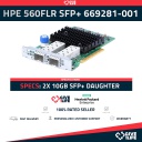 HPE 560FLR SFP+ 2x 10GB/s SFP+ Daughter Card