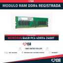 64GB 4DRx4 PC4-2400T DDR4 RAM REGISTRADA  - ESPECIAL SERVIDOR