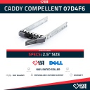 Compellent Caddy 2.5" P/N: 07D4F6 Compatible con Dell Compellent Storage Arrays