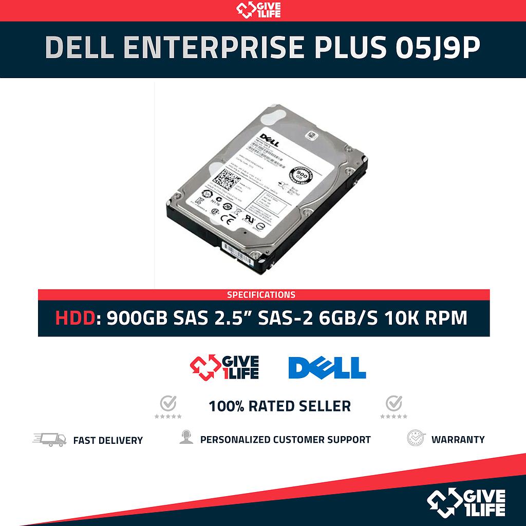 DELL ENTERPRISE PLUS 05J9P HDD 2.5" 900GB SAS-2 6GB/s 10K RPM