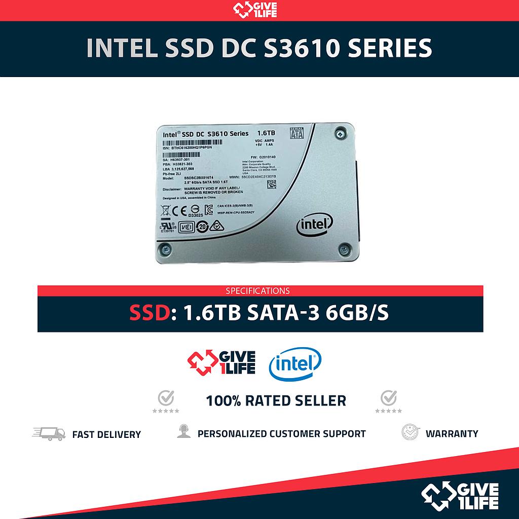 INTEL SSD DC S3610 Series 2.5" SSD 1.6TB SATA-3 6GB/s