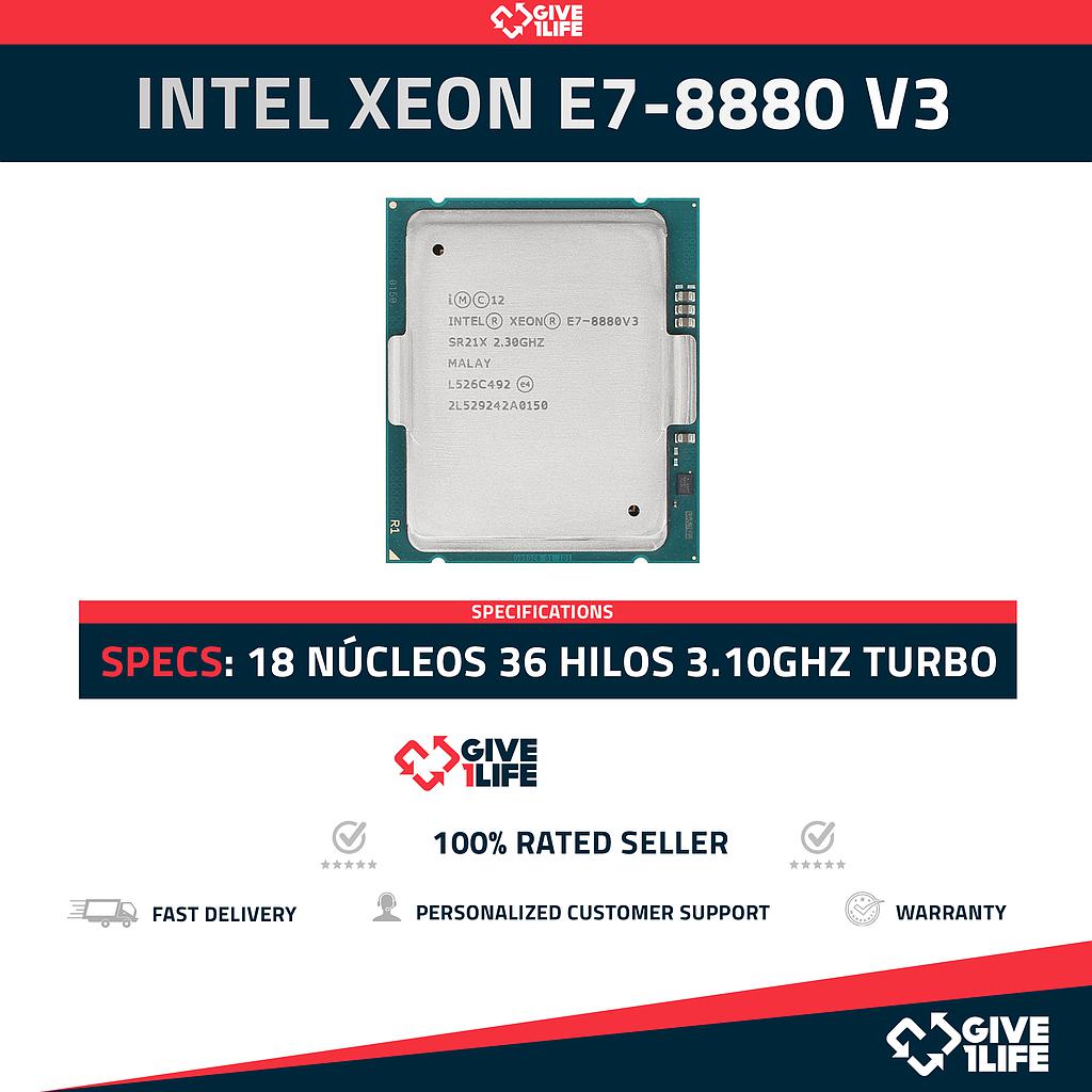 Intel Xeon E7-8880 V3 (18 Núcleos 36 Hilos) @3.10GHz Turbo Speed 45MB Caché