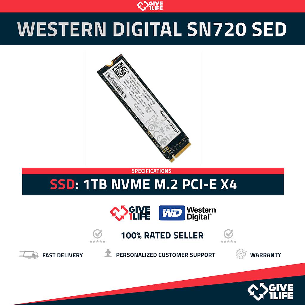Western Digital SN720 SED SSD 1TB NVME M.2 PCI-E 3.0 X4