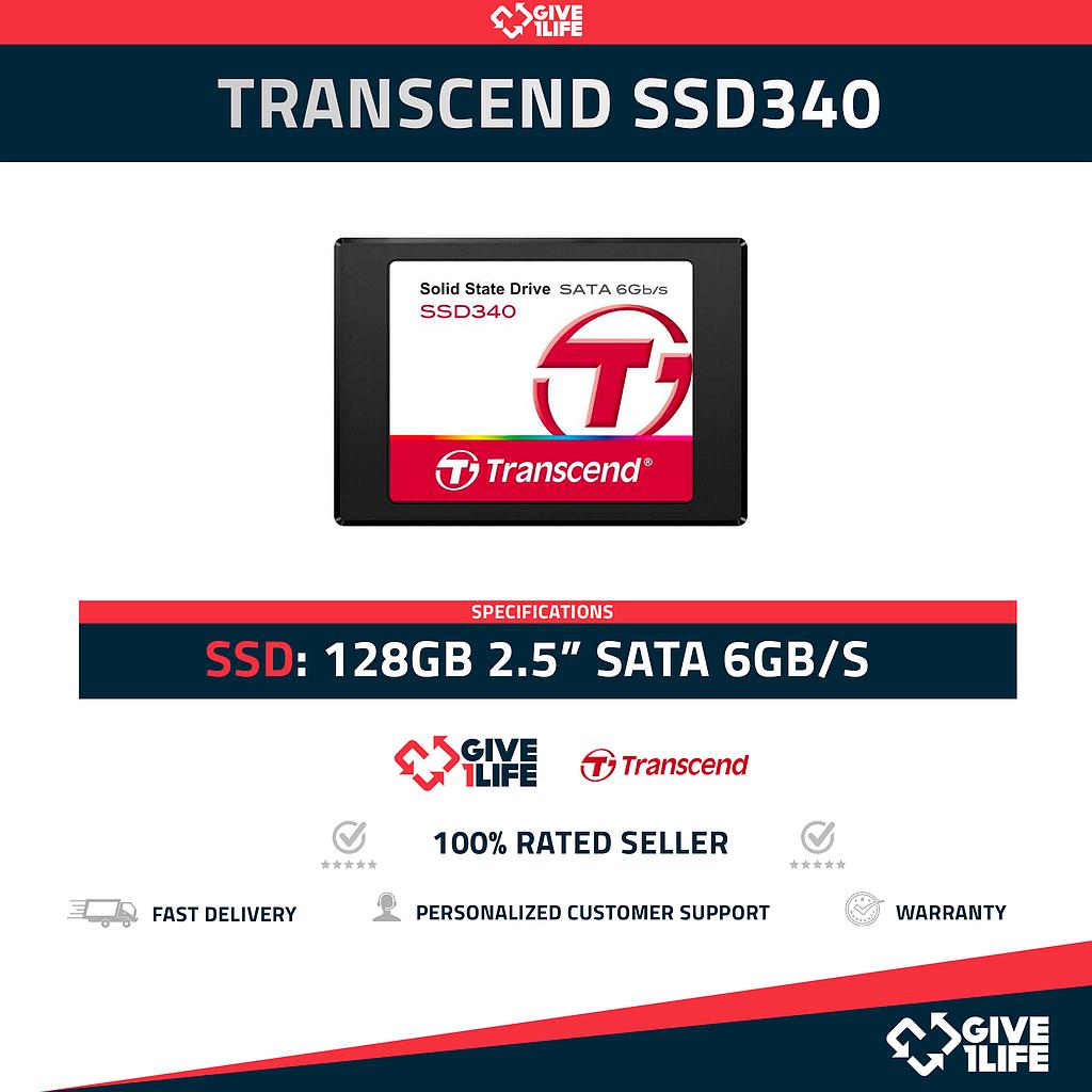 Transcend TS128GSSD340 SSD 128GB 2.5" SATA 6GB/S