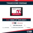 Transcend TS128GSSD340 SSD 128GB 2.5" SATA 6GB/S