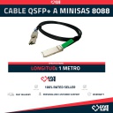 Cable QSFP+ a Mini SAS 8088 Longitud 1 Metro