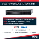 Servidor Rack DELL PowerEdge R740XD 24SFF 2x Gold 6138 + 32GB DDR4+ H740P