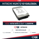 HITACHI HUH721010ALE604 10TB HDD 3.5" SATA-3 6GB/S 7.2K