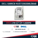Dell 0J8NC8 HUS723020ALS640 2TB 3.5" LFF 7.200RPM