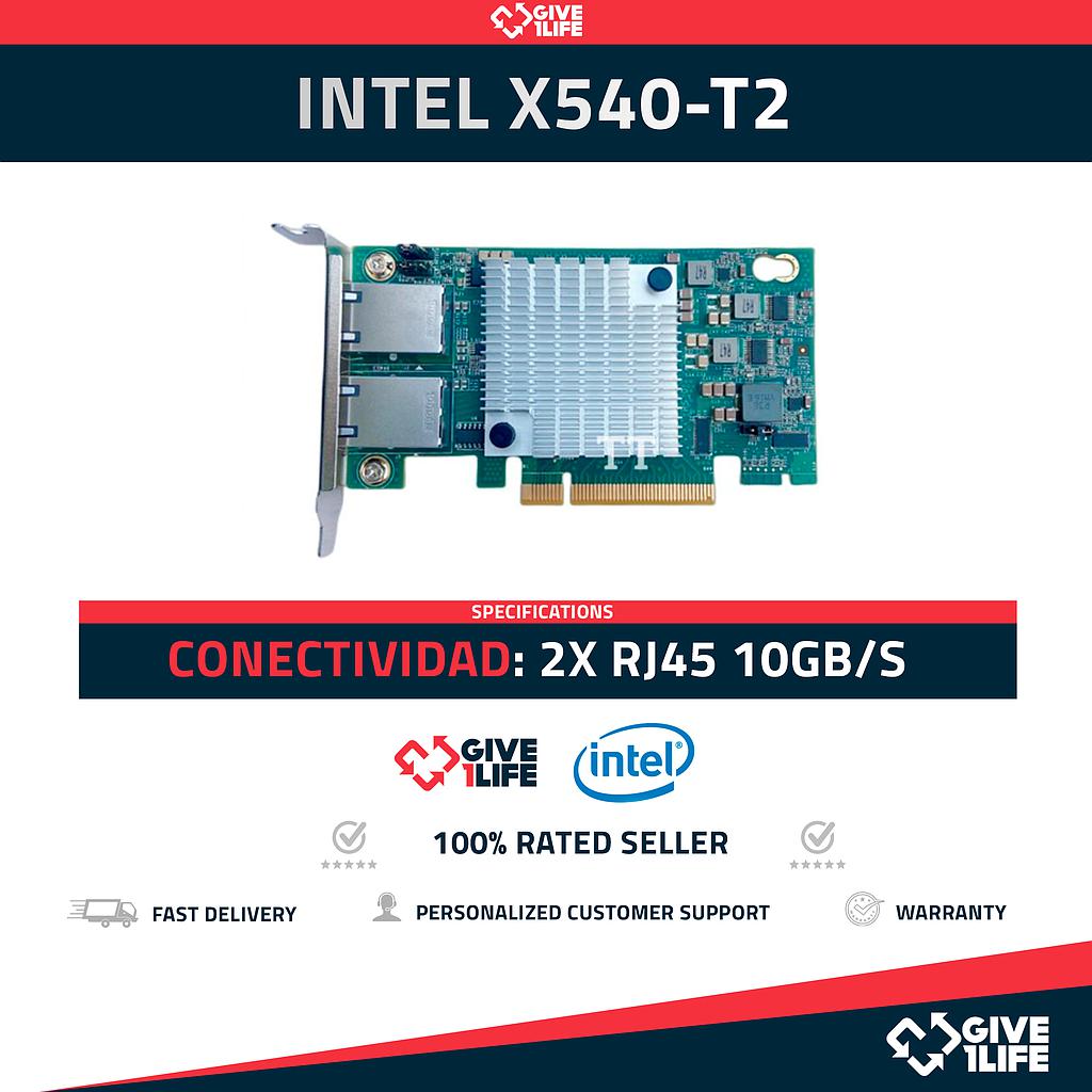 Intel X540-T2 2x RJ45 10GB/S Perfil Corto