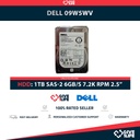 DELL 09W5WV 1TB HDD 2.5" SAS-2 6GB/S 7.2K 64MB