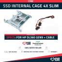 Adaptador Interno 4 Bahías SSD Slim para DL360 Gen9 6053B12189