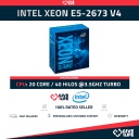 Intel Xeon E5-2673 V4 (20 Núcleos/40 Hilos) @2.30GHz Base @3.50GHz Turbo Speed