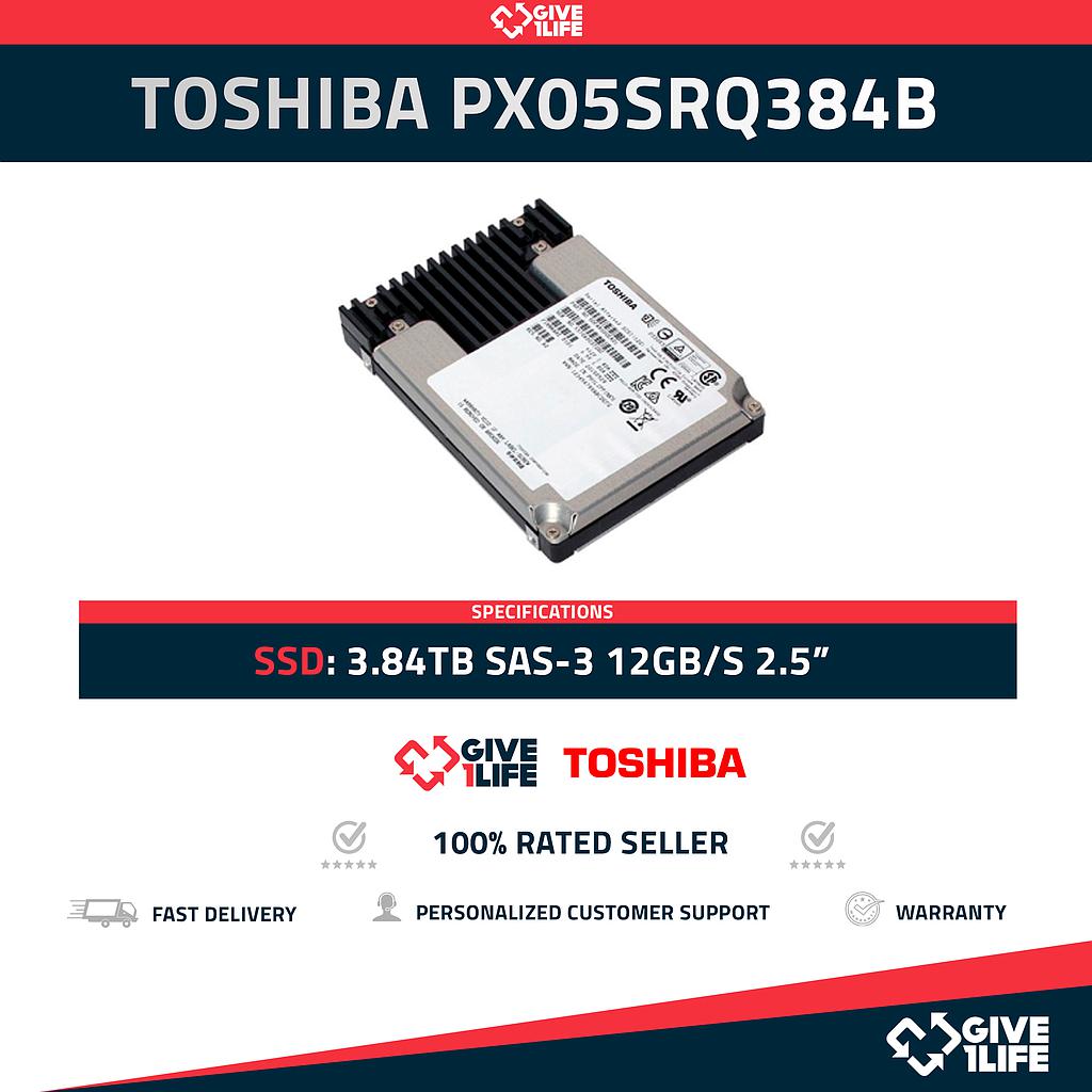 Toshiba PX05SRQ384B SSD 2.5" 3.84TB SAS-3 12GB/s