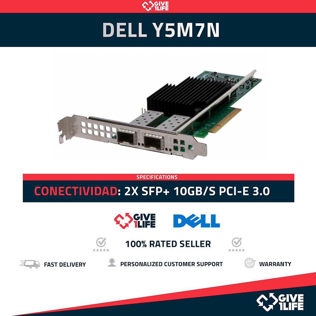 DELL Intel Y5M7N X710-DA2 2x 10GB/s SFP+ PCI Express  Perfil Largo