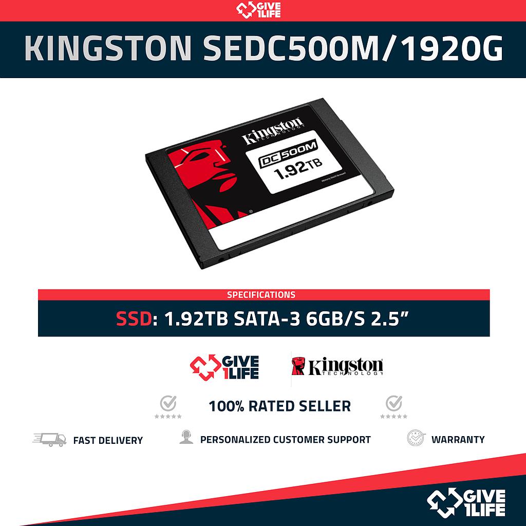 KINGSTON SEDC500M/1920G SSD 1.92TB SATA-3 6GB/S 2.5"