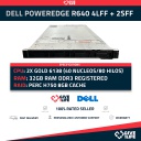DELL PowerEdge R640 4LFF + 2SFF NVME 2x Xeon Gold 6138 40 Núcleos 80 Hilos 32GB RAM PERC H750 8GB CACHE