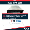 Servidor Rack DELL PowerEdge R740 8LFF + 2x Gold 6132 + 32GB DDR4+ H730P