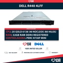 Dell PowerEdge R440 4LFF 2x Xeon Gold 6138 40 Núcleos 80 Hilos 32GB RAM DDR4 PERC H730P