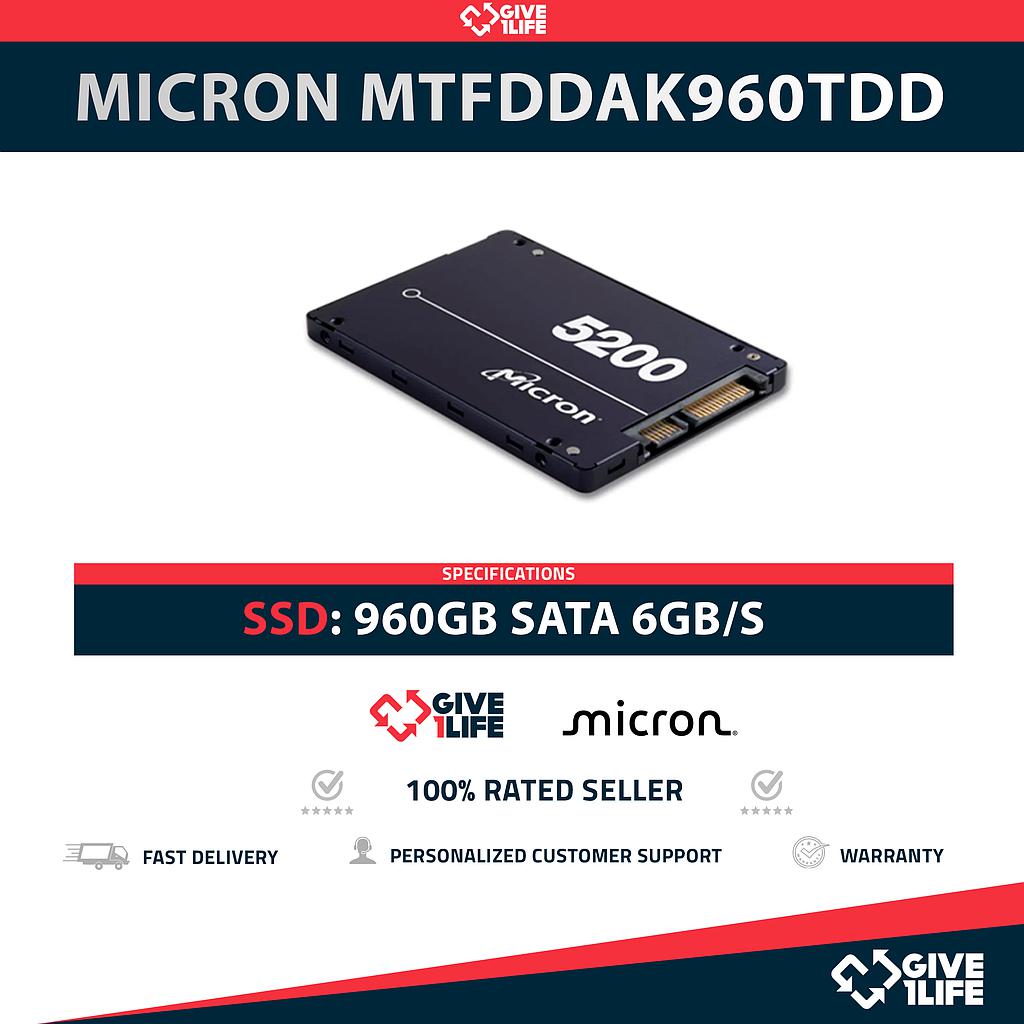 MICRON MTFDDAK960TDD SSD 960GB SATA 6GB/s