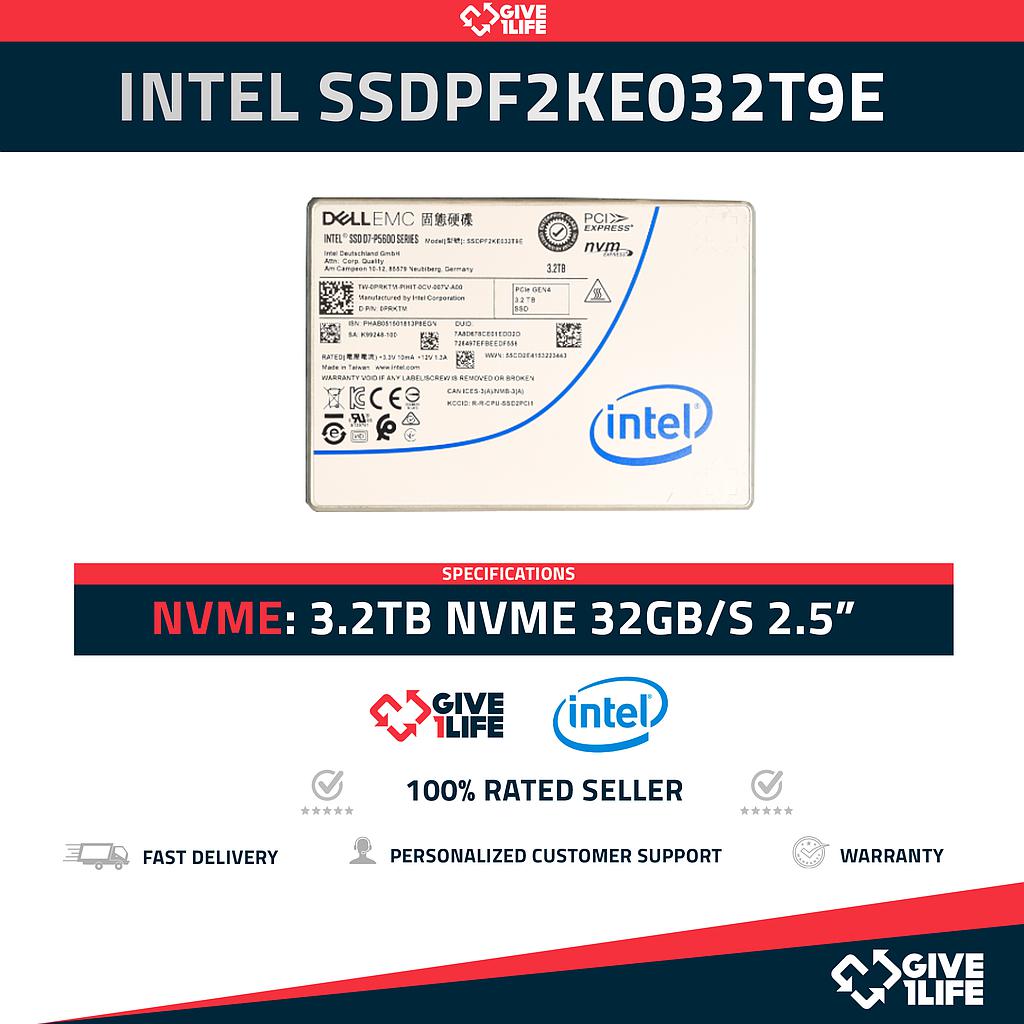 Intel SSDPF2KE032T9E NVMe SSD 3.2TB SAS 32GB/S