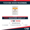 TOSHIBA KXD51RUE960G 960GB SSD NVME 32GB/S 2.5"
