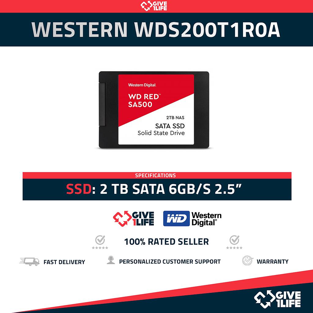 Western Digital WDS200T1R0A SSD 2TB SATA 6GB/s