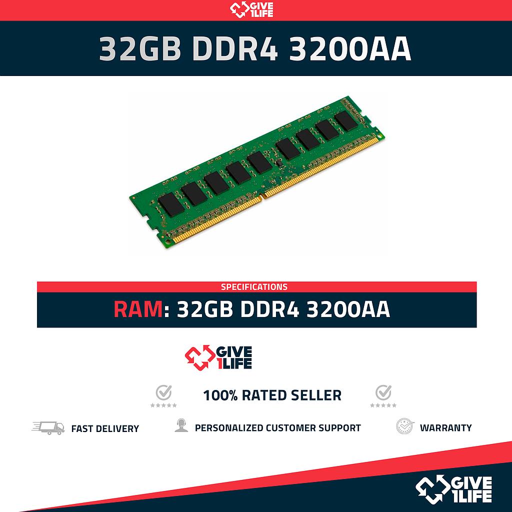 32GB 2Rx4 PC4-3200AA DDR4 RAM REGISTRADA - ESPECIAL SERVIDOR