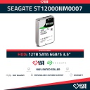 SEAGATE ST12000NM0007 HDD 12TB SATA 6GB/s 3.5" 7.2K RPM