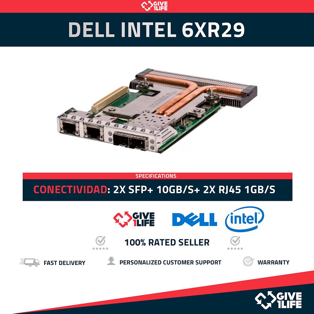 DELL INTEL 6XR29 2x RJ45 1GB/s + 2x SFP+ 10GB/s