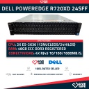 Servidor Rack DELL R720XD 24SFF 2xE5-2630 + 48GB RAM + H710 + 4x1GB LAN