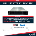 Servidor Rack DELL PowerEdge R750XS 12LFF + 2SFF 2x Xeon Silver 4310 ( 24 Núcleos / 48 Hilos @3.30Ghz)+ 64GB DDR4+ H755 4GB CACHÉ